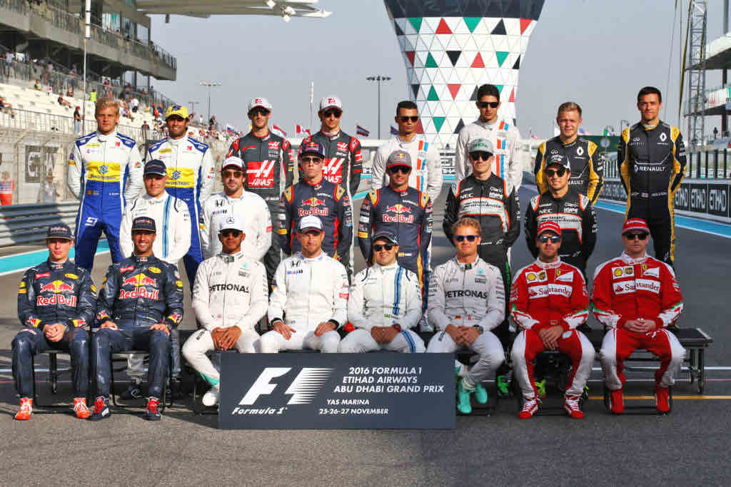 La liste provisoire des engagés de la saison 2017 de F1