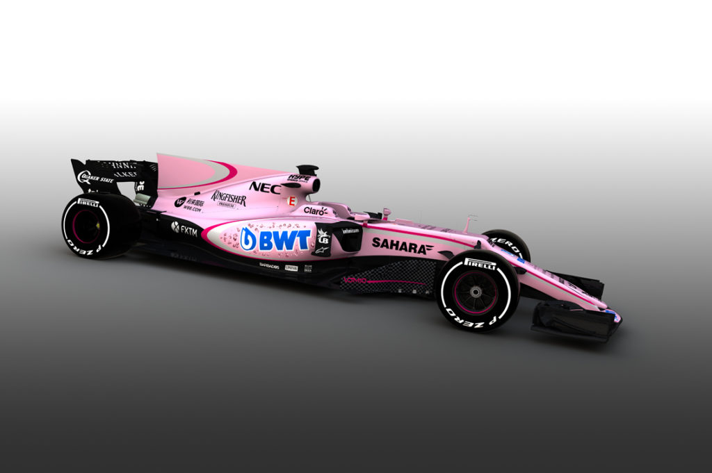 Force India sera vêtue de rose