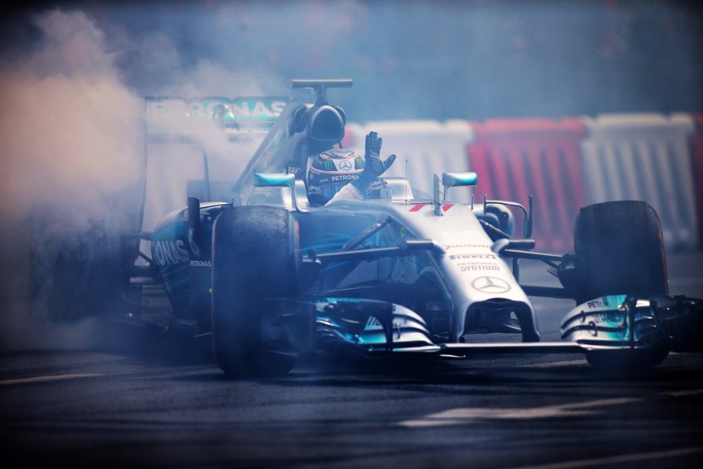 Valtteri Bottas en démonstration à Budapest