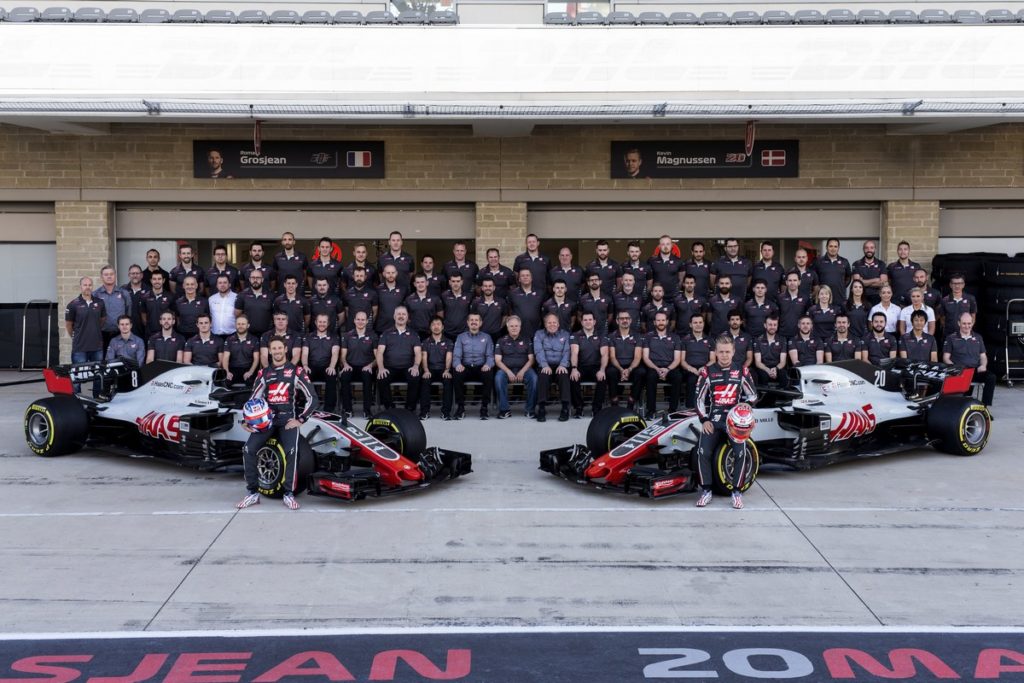 2018 Haas F1 Team Photo