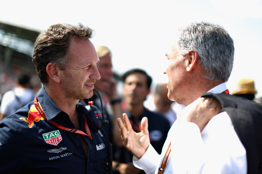 Christian Horner Chase Carey Red Bull F1 Liberty Media