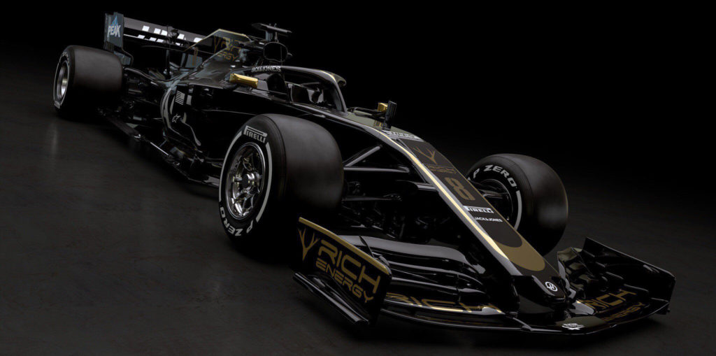 F1 Saison 2019 : Rich Energy Haas F1 Team, nouvelle livrée