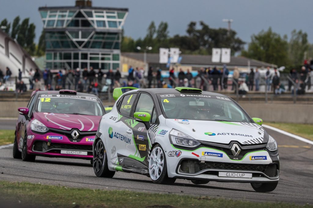 Antoine Pretin en Clio Cup au Grand Prix de France