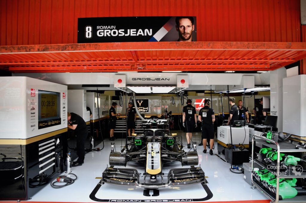 Romain Grosjean avec le package Melbourne à Hockenheim