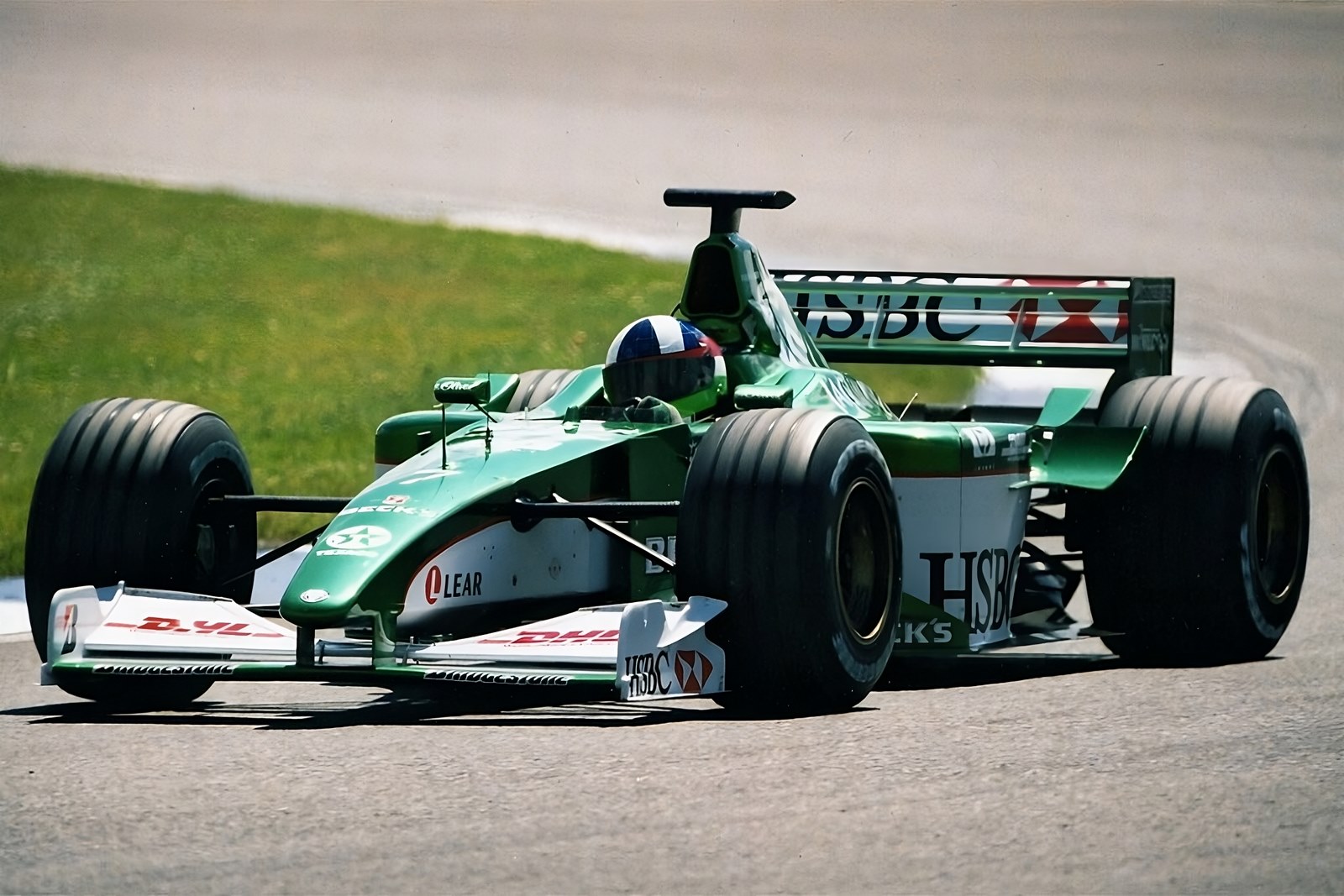 Dario Franchitti en test à Silverstone en 2000