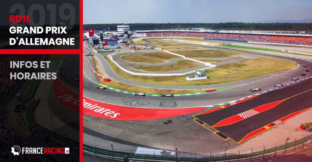 Grand Prix d'Allemagne 2019 : Infos et Horaires
