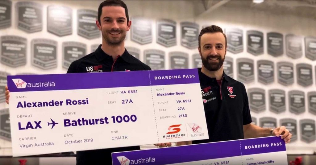 Alexander Rossi et James Hinchcliffe seront au Bathurst 1000
