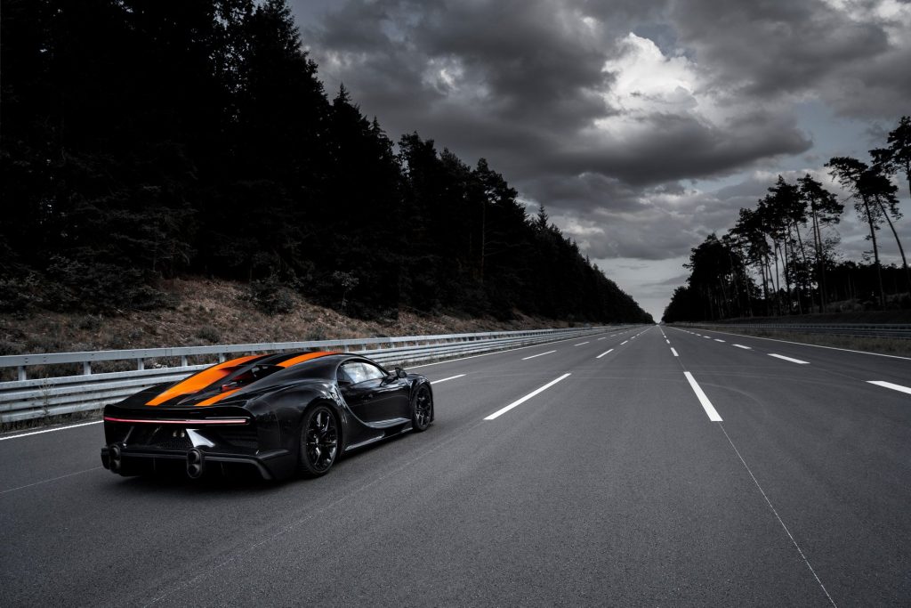 Lors de son record, la Bugatti Chiron a "décollé" à 447 km/h