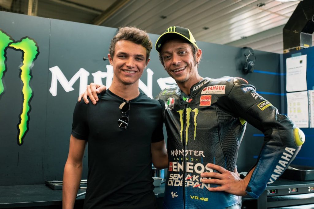 Lando Norris rend hommage à Valentino Rossi à Monza