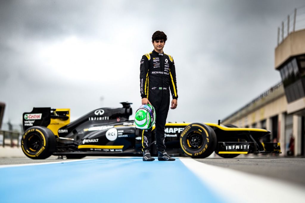 Caio Collet avec Renault F1 Team au Festival F1 à São Paulo