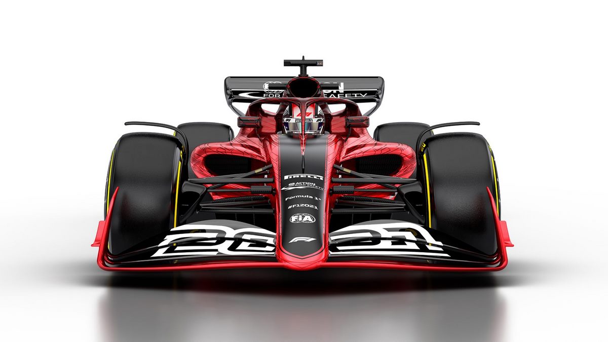 La F1 2021, plus courte, plus large, plus haute