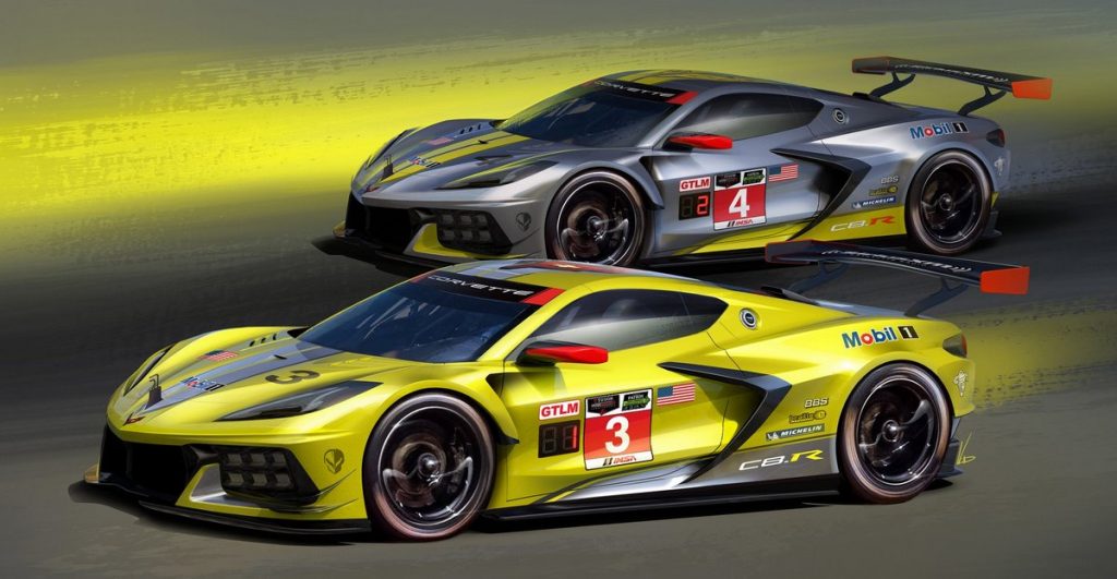 Deux livrées et des détails techniques pour la Corvette C8.R