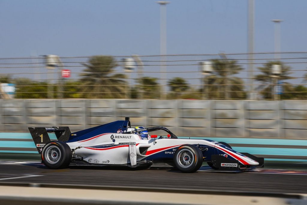 Matteo Nannini, meilleur temps des essais en Formule Renault Eurocup