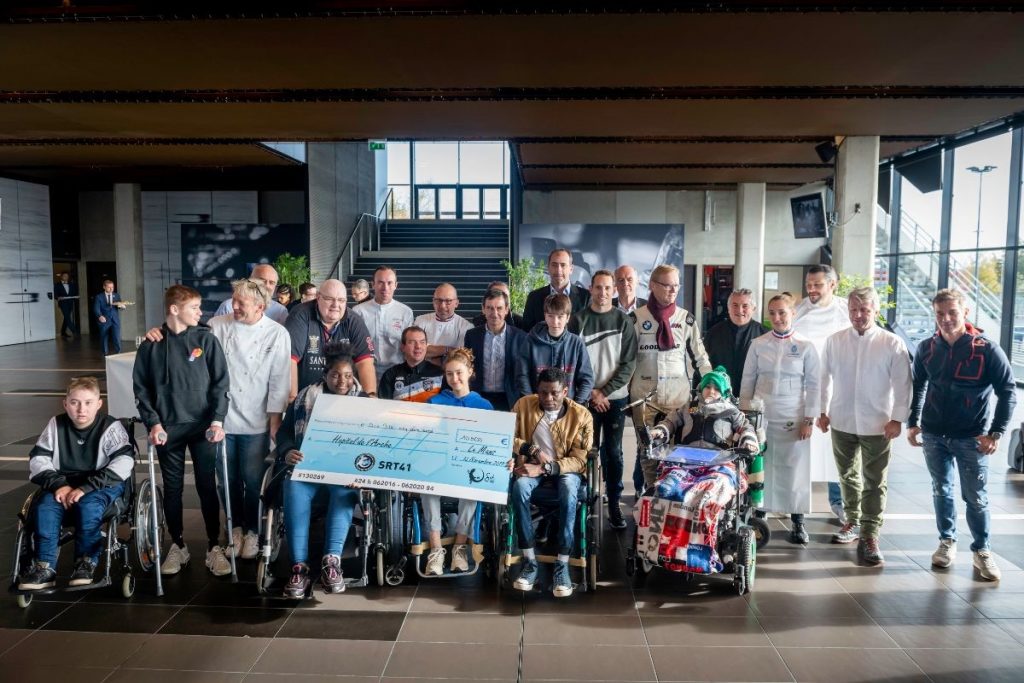 Lavillenie, Loeb et Vatanen avec Sausset au Mans pour les enfants hospitalisés