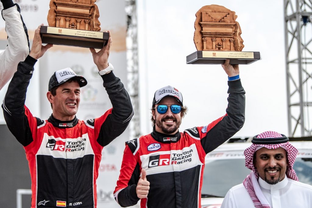 Alonso et Coma sur le podium du Rallye Al Ula-Neom
