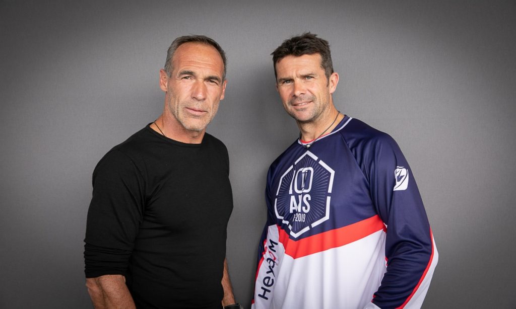 Mike Horn au départ du Dakar avec Cyril Despres