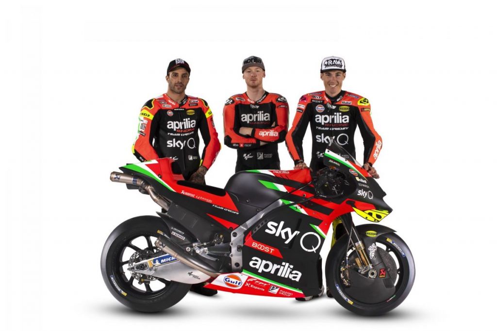 Aprilia dévoile sa MotoGP pour la saison 2020