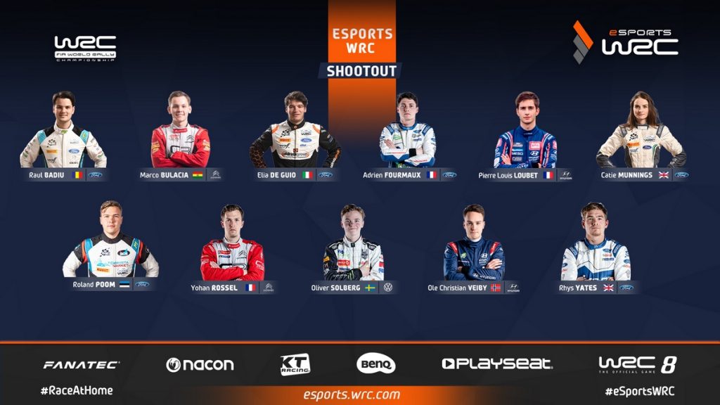 Les jeunes talents du WRC dans un tournoi eSports