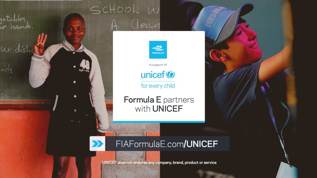 La Formule E s'associe à l'UNICEF contre la pandémie