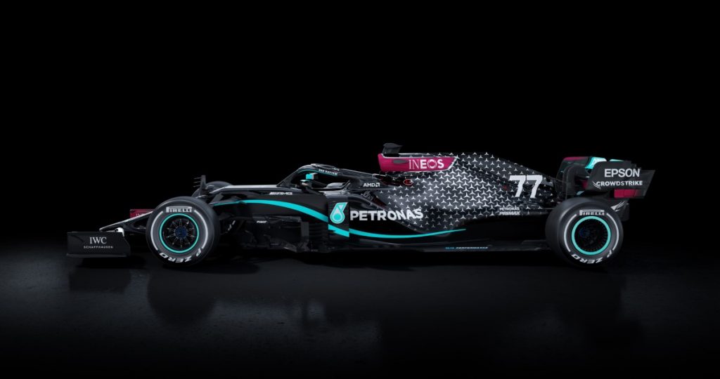 La livrée noire de la Mercedes est une idée de Lewis Hamilton