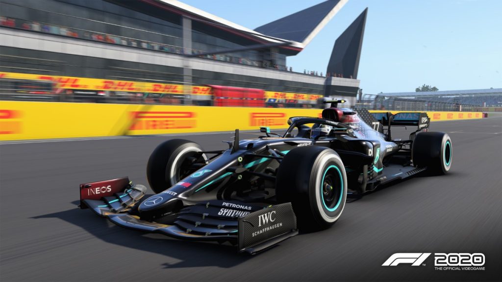 La livrée noire Mercedes disponible dans F1 2020