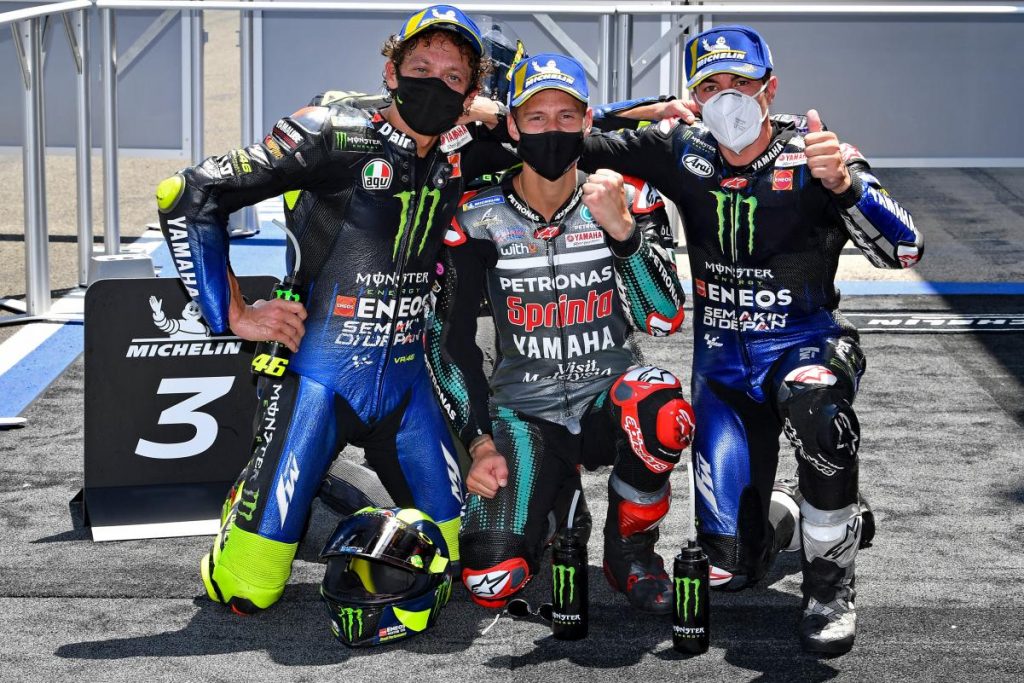 Premier podium 100 % Yamaha depuis 2014