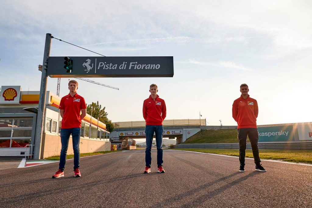 Schumacher, Ilott et Shwartzman à Fiorano aujourd'hui