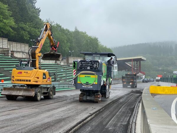 Spa-Francorchamps rénove sa piste après les inondations