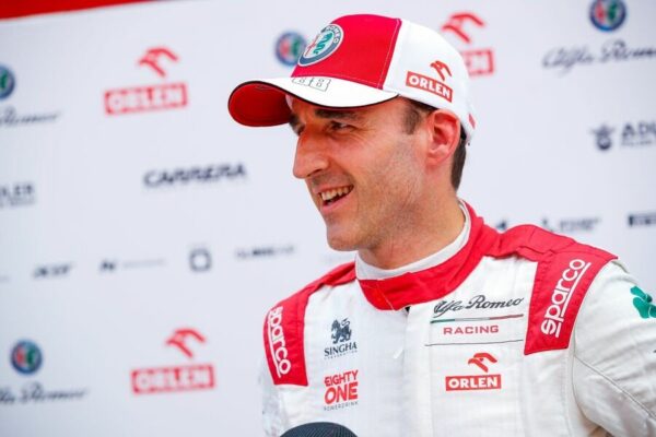 Kubica dans l'Alfa Romeo vendredi matin aux EL1