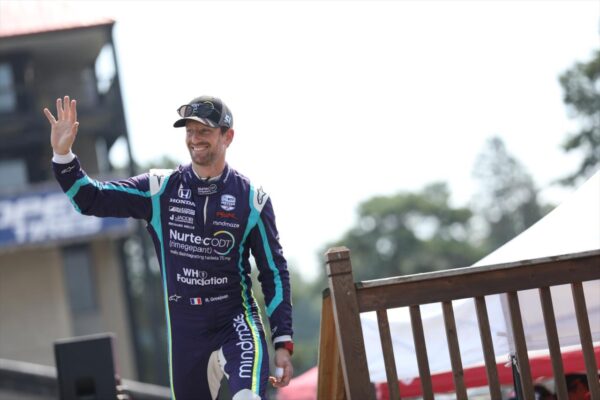Grosjean a effectué son premier test sur ovale