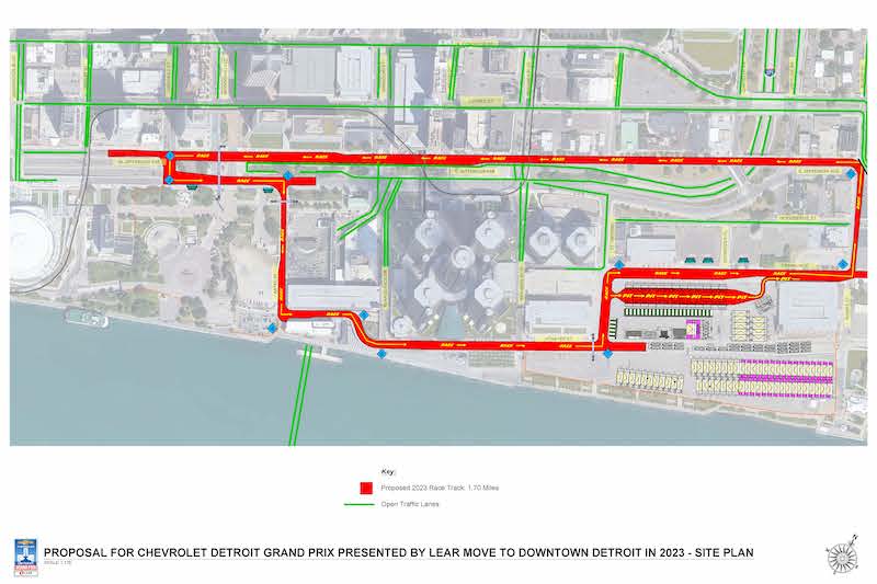 The Detroit Grand Prix in the city center in 2023 Archyde