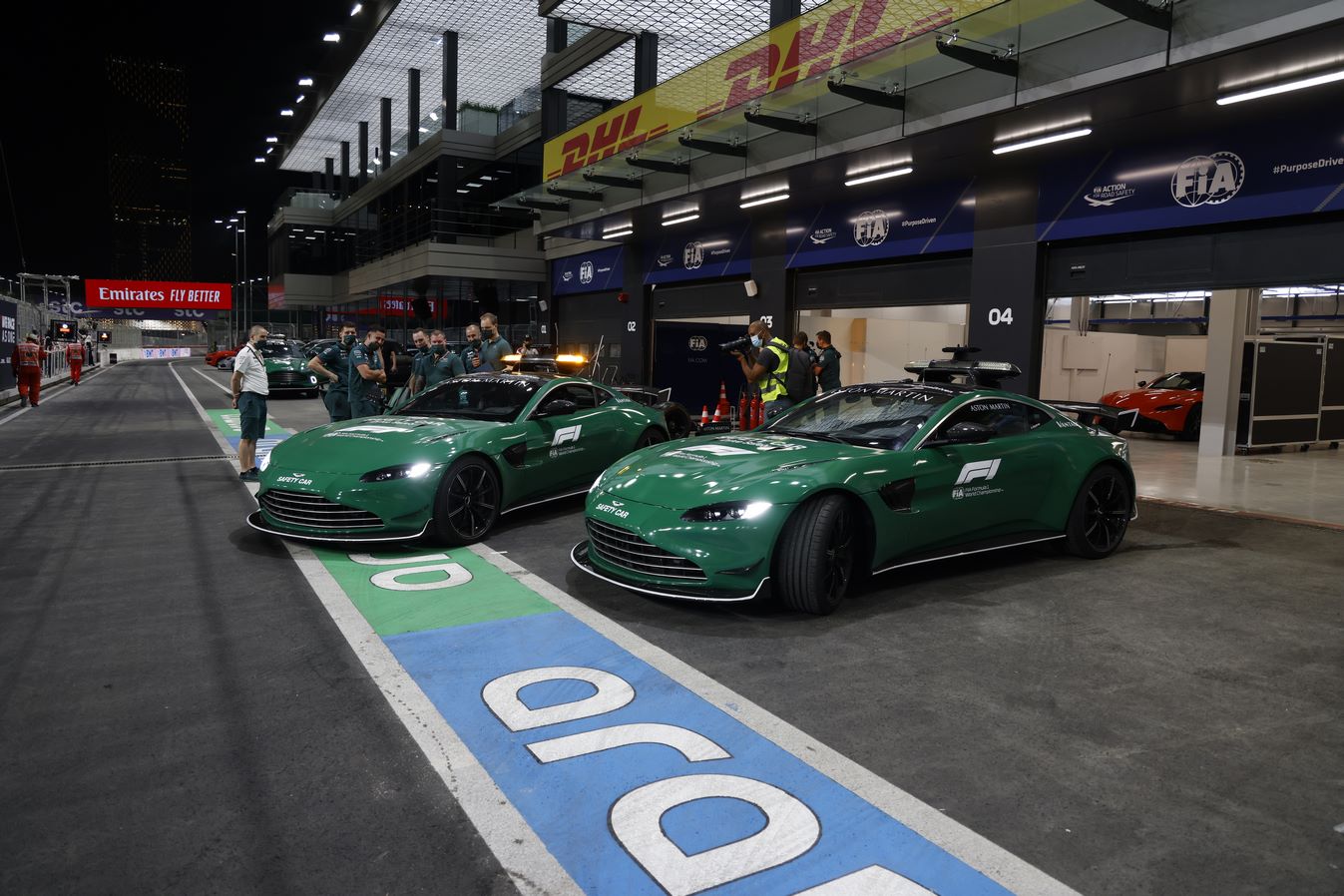 Caméra embarquée du circuit de Jeddah à bord du Safety Car