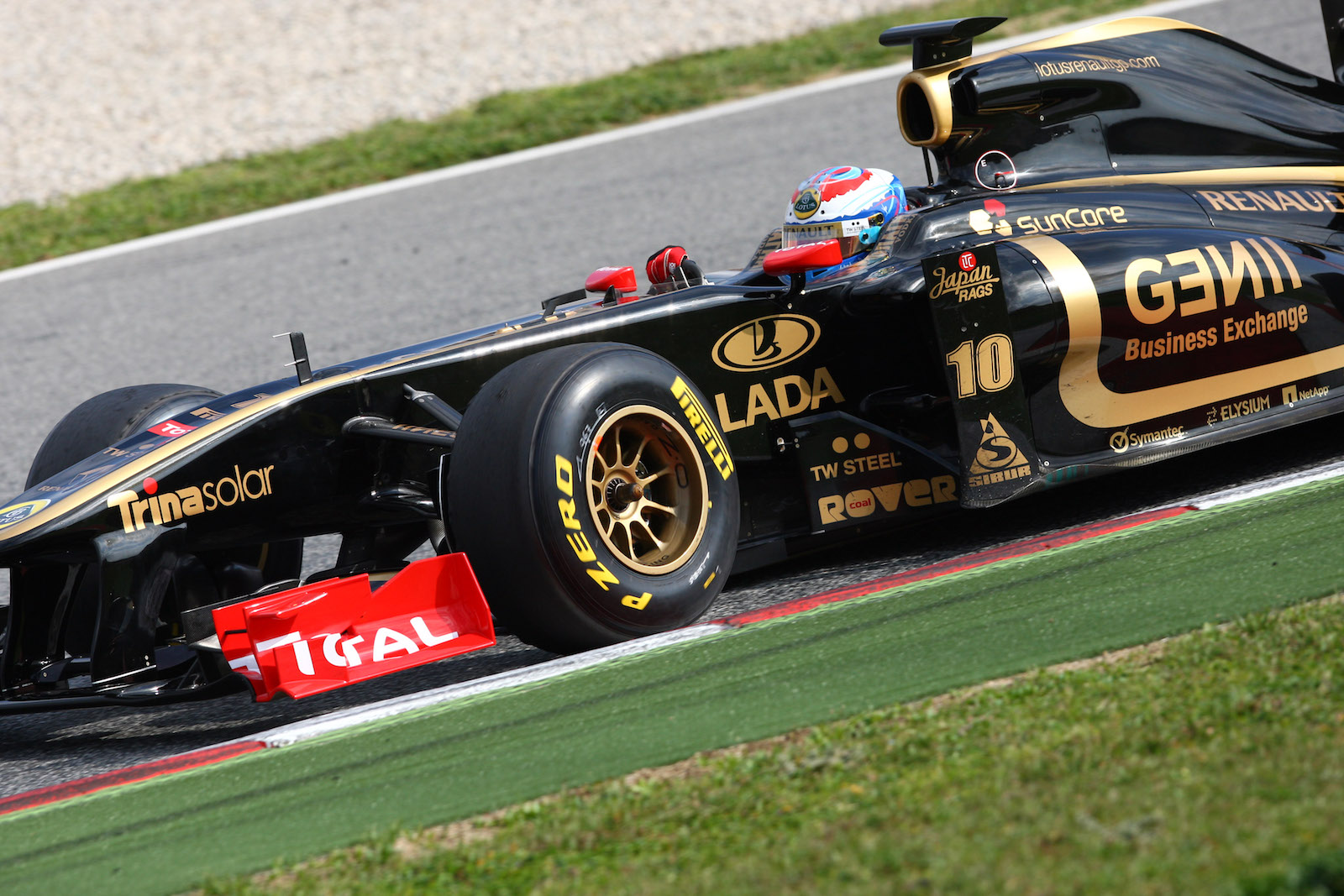 Lotus Renault lors des essais Pirelli Barcelone F1
