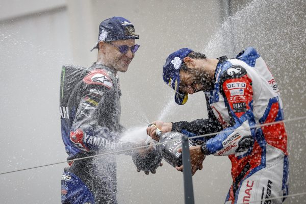 Fabio Quartararo et Johann Zarco, à nouveau réunis sur un podium