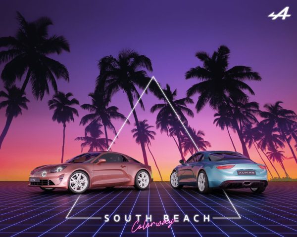 Alpine dévoile un pack couleur Miami pour les A110