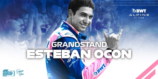 Le Grand Prix de France officialise la tribune Esteban Ocon