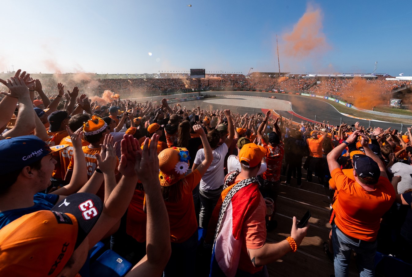 Dans les tribunes de Zandvoort lors du Grand Prix des Pays-Bas 2021