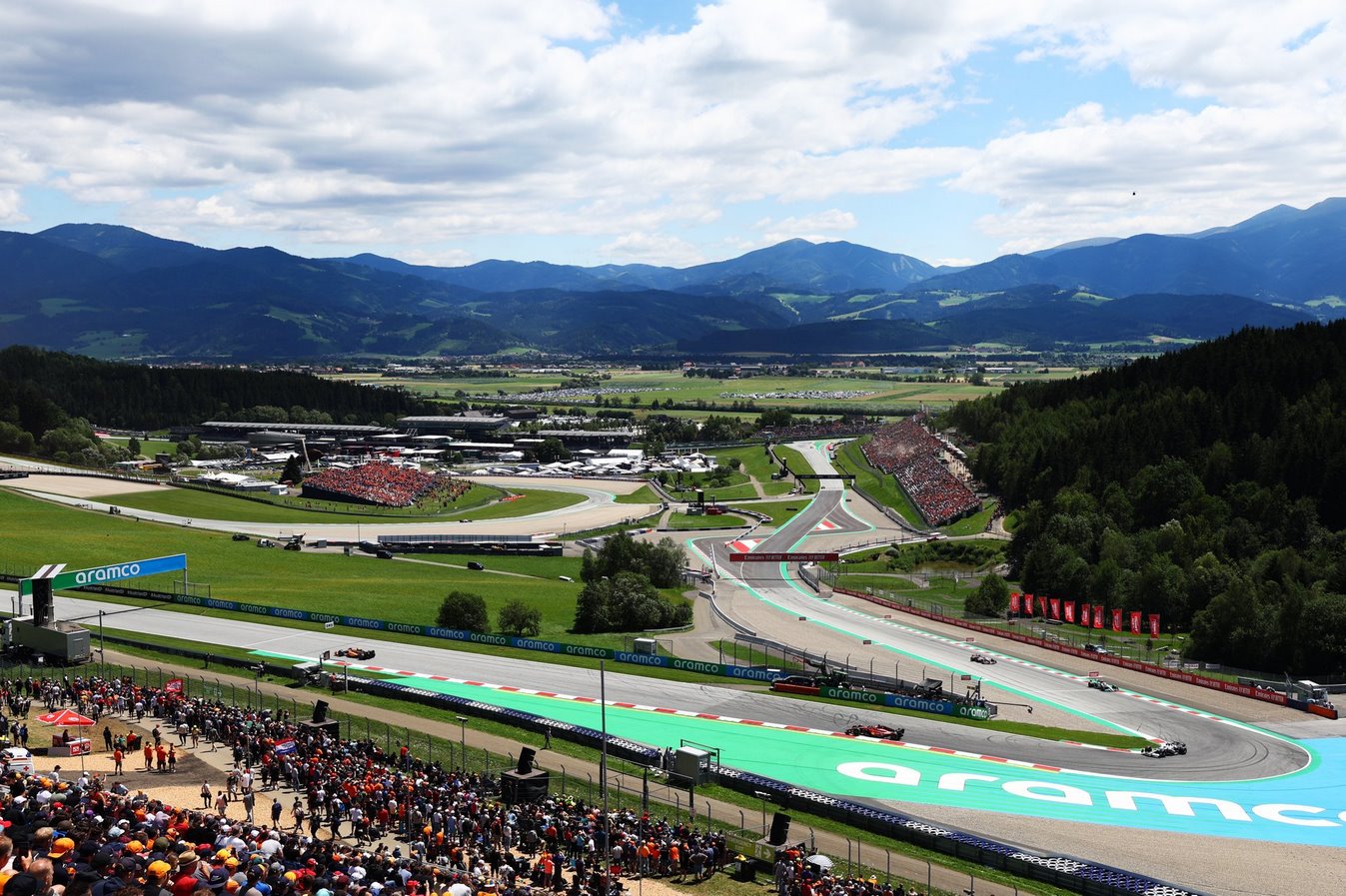 Plan large du Red Bull Ring lors du Grand Prix d'Autriche