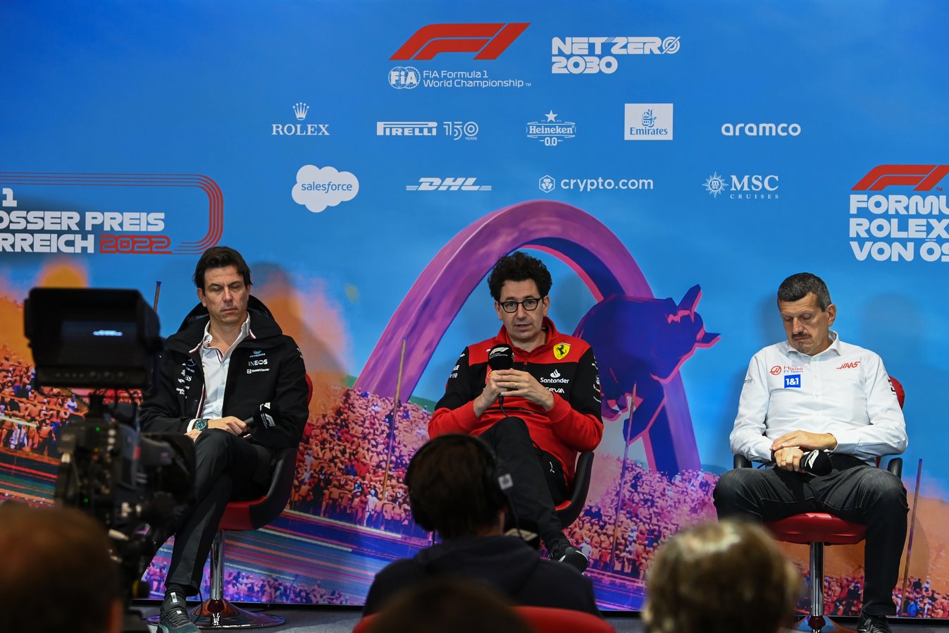 Les patrons d'écurie en conférence de presse le jeudi du Grand Prix d'Autriche 2022