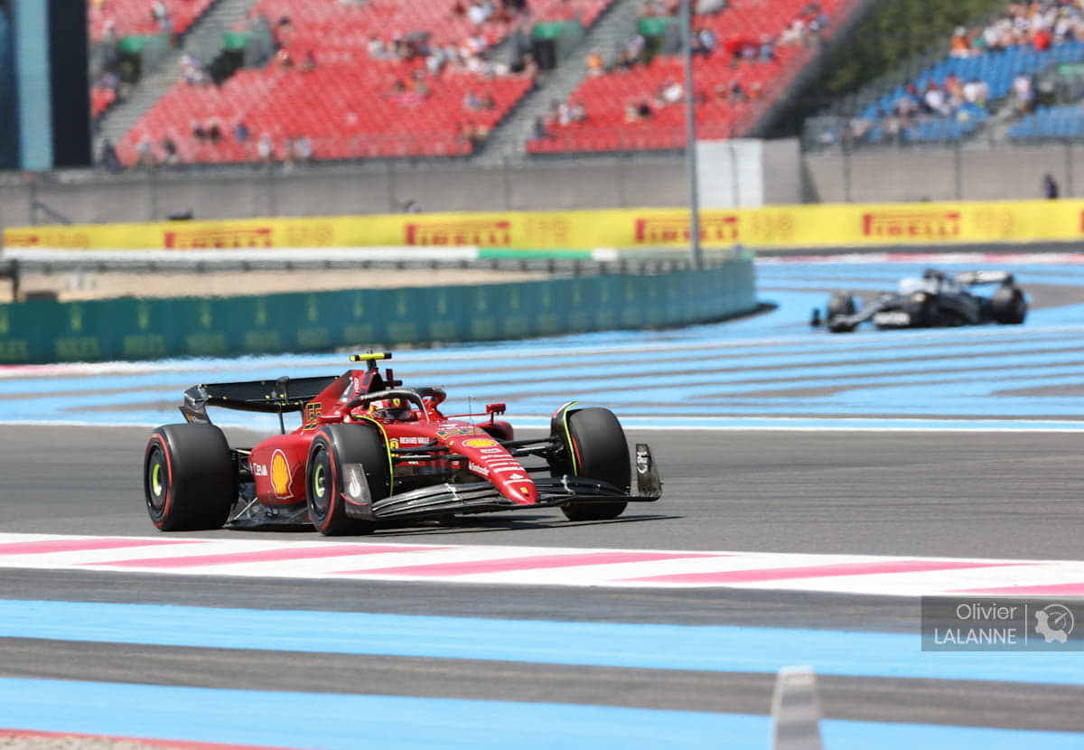 Carlos Sainz lors des EL1 au Grand Prix de France 2022