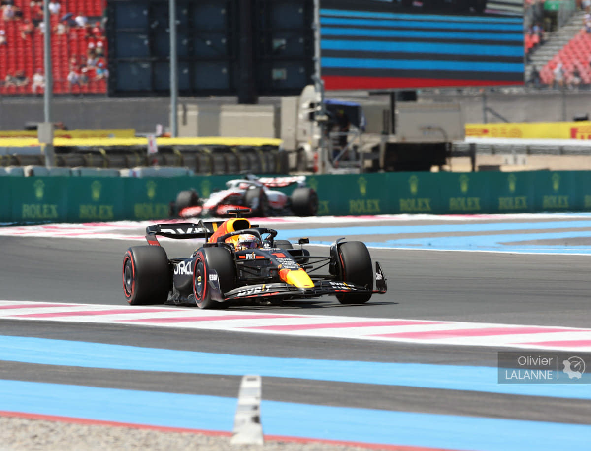 Max Verstappen aux EL1 lors du Grand Prix de France 2022