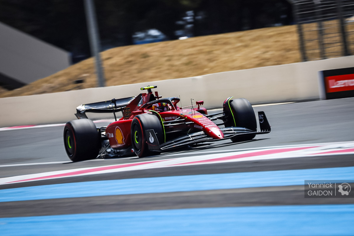 Carlos Sainz lors des essais libres du Grand Prix de France 2022