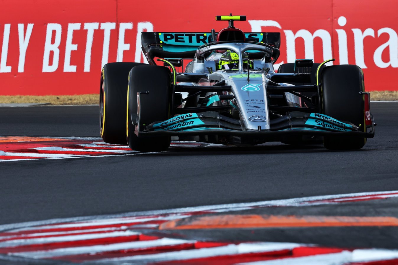 Lewis Hamilton prendant le Grand Prix de Hongrie 2022