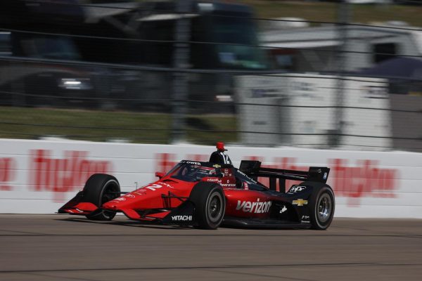 Iowa, Qualifs : double pole de Power, proche du record d'Andretti