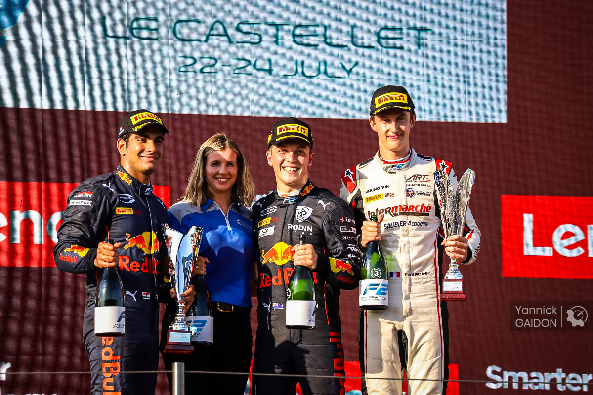 podium FIA F2 Course sprint Castellet 2022