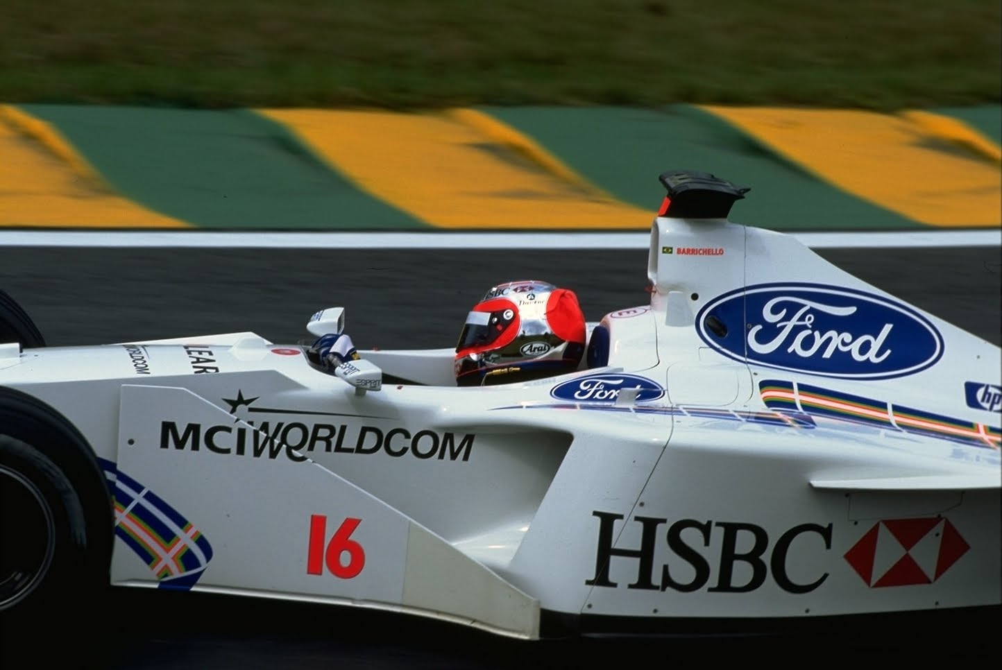 Rubens Barrichello dans la Stewart-Ford lord du Grand Prix du Brésil 1999