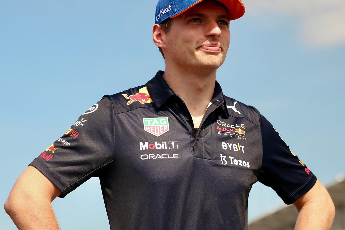 Max Verstappen dans le paddock du Grand Prix de Belgique 2022