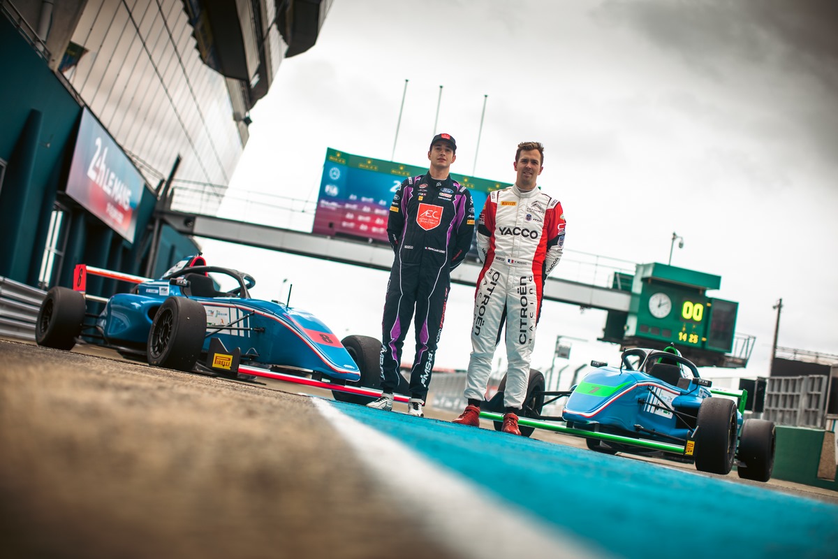 Pierre-Louis Loubet y Yohan Rossel probaron un F4 en Le Mans