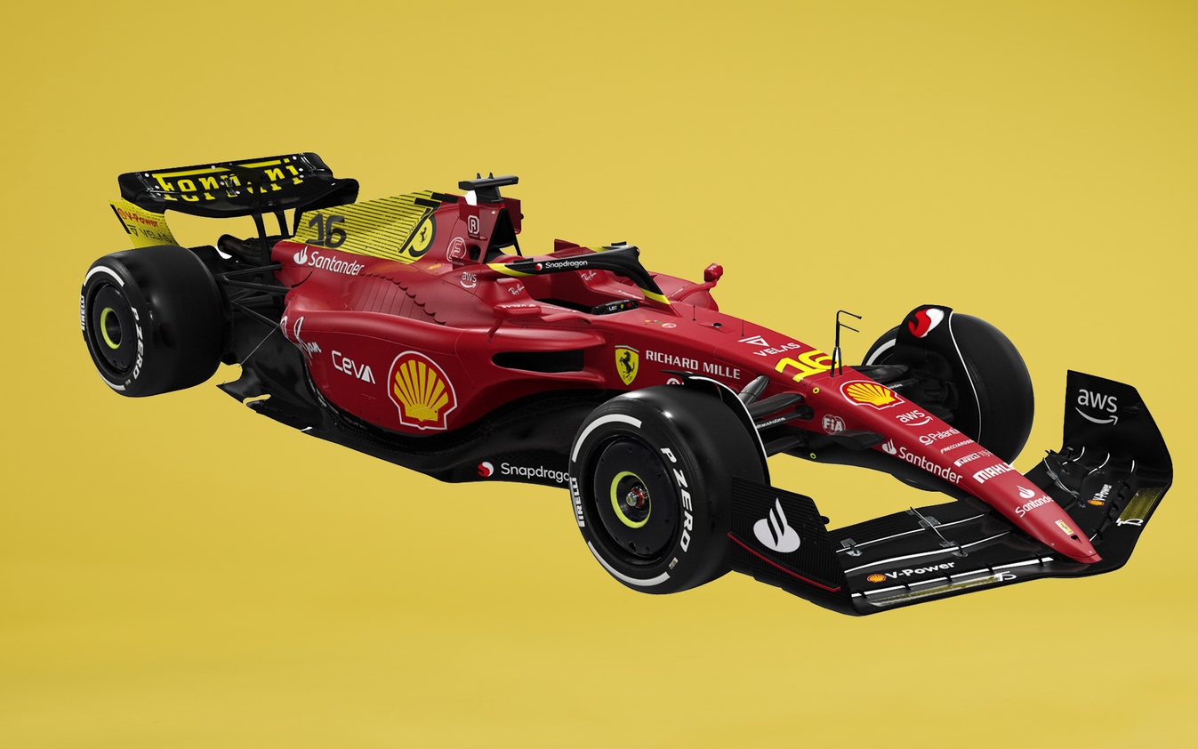 La livrée spéciale de la Ferrari F1-75 pour les 75 ans de la Scuderia Ferrari pour Monza 2022