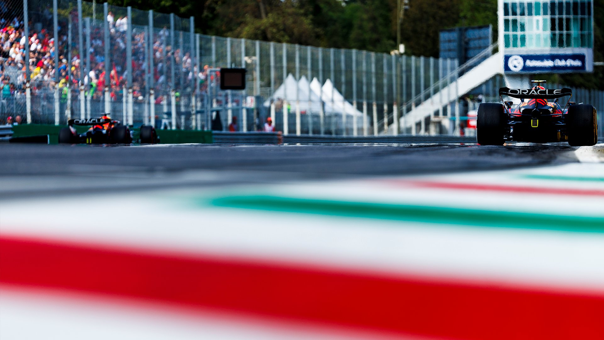 La sortie des stands de Monza au Grand Prix d'Italie 2022